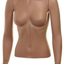 Торс женский с руками, скульптурный, укороченный, цвет телесный. MD-C-06-04M