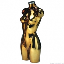 Торс женский, абстрактный, цвет золотой хром. MD-BU 9441