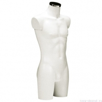 Торс мужской, абстрактный, цвет белый. MD-BU 9462