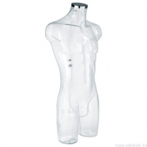 Торс мужской, абстрактный, цвет прозрачный. MD-BU 9461