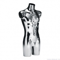 Торс мужской, абстрактный, цвет хром. MD-BU 9493