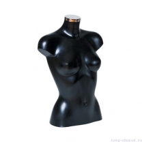 Торс женский, абстрактный, укороченый, цвет черный. MD-BU 945080