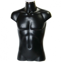 Торс мужской, абстрактный, укороченый, цвет черный. MD-BU 946080