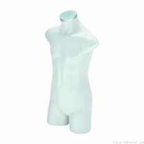 Торс детский, на 3-5 лет, абстрактный, укороченый, цвет белый. MD-BU 9352