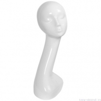 Манекен головы, женский, цвет белый глянец. MD-HD-01(бел)