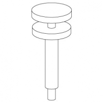 Держатель верхней полки вешал системы Global, хром, MD-GLV 004