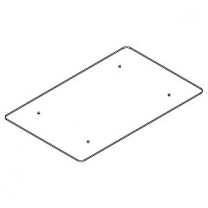 Полка стеклянная для вешал MD-05,MD-07, матовое стекло, MD-GLV 014.MGL
