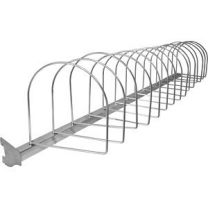 Кронштейн для шапок на стойки системы Global, ширина 1200мм, на 15 шапок, хром, MD-GLS 007