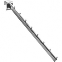 Кронштейн наклонный (усиленный зацеп) для вешал системы Global, хром. MD-R(U)405