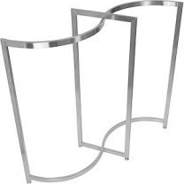 Вешало-стойка для одежды. Вешалка напольная стационарная, не регулируемая, шлифованая нержавеющая сталь, MD-STV 004