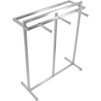 Вешало-стойка для одежды. Вешалка напольная стационарная, не регулируемая, шлифованая нержавеющая сталь, MD-STV 005