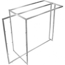 Вешало-стойка для одежды. Вешалка напольная стационарная, не регулируемая, шлифованая нержавеющая сталь, MD-STV 006