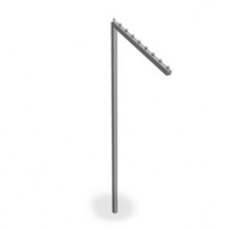 Кронштейн наклонный. 970Х400, материал: нержавеющая сталь MD-NK713