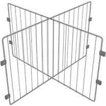 Перегородка высокая/низкая для MD-G 2039, высота 390мм, хром, MD-2039-02