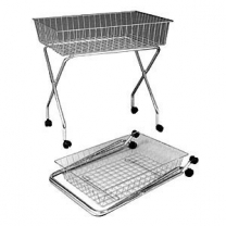Торговая корзина для распродаж (накопитель), передвижная, сетчатая, под хром MD-STS 087