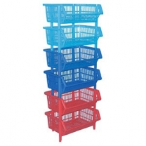 Контейнер бытовой, 540х390х240мм, цвет светло синий, MD-SKR.082(светло-синий)