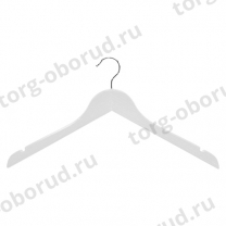 Вешалка плечики для одежды деревянные, ширина 450мм, цвет белый. MD-P-66 NB