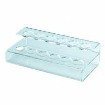 Подставка из оргстекла (пластиковая): под косметику и помады настольная, 180х50мм. OL-431.2