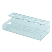 Подставка из оргстекла (пластиковая): под косметику и помады настольная, 180х50мм. OL-431.1