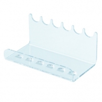 Подставка из оргстекла (пластиковая): под косметику и помады настольная, 135х60мм. OL-430