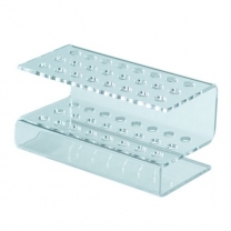 Подставка из оргстекла (пластиковая): для карандашей настольная, 135х70мм. OL-407