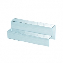 Подставка из оргстекла (пластиковая): двухуровневая, настольная, 300х100мм. OL-635.3