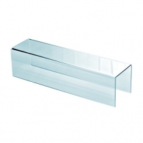 Подставка из оргстекла (пластиковая): универсальная П-образная, настольная, 400х100мм. OL-610.2