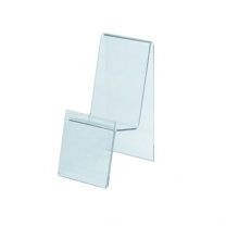 Подставка из оргстекла (пластиковая): для телефона с ценником, настольная, 60х135мм. OL-192