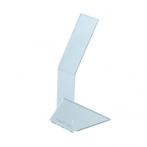 Подставка из оргстекла (пластиковая): для обуви вертикальная с основанием, 50х270мм. OL-571.1