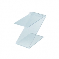 Подставка из оргстекла (пластиковая): для обуви Z-образная (опора каблук), 80х120мм. OL-567.3