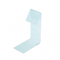 Подставка из оргстекла (пластиковая): полка для обуви универсальная двойная, 80х200мм. OL-556.2