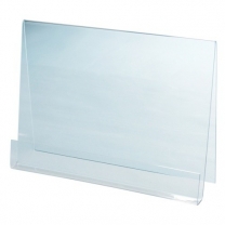 Подставка из оргстекла (пластиковая): для журналов, настольная, 415х295мм. OL-140.1