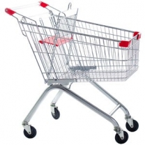 Тележка покупательская с детским сиденьем, для магазинов и торговых залов, объем 60л, MD-TP-60L