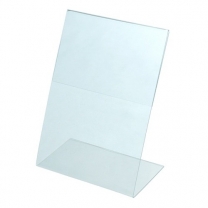 Подставка из оргстекла (пластиковая): ценникодержатель вертикальный, 60х105мм. OL-111/60х100(115.2), OL-111/60x100