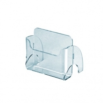 Подставка из оргстекла (пластиковая): визитница, настольная, 100х85мм. OL-150