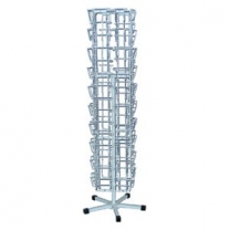 Стеллаж для открыток и брошюр, высота 1910мм, цвет белый, MD-AZ-8