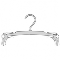 Вешалка плечики для одежды из пластика, с крючками, для нижнего белья,  270мм, цвет прозрачный, MD-BNV 005