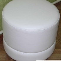 Банкетка (пуфик) с сиденьем круглая без ящика в прихожую, для магазина, в спальню, PF-093