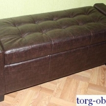 Банкетка (пуфик) с сиденьем с ящиком в прихожую, для обуви, для магазина, в спальню, мягкая, PF-140