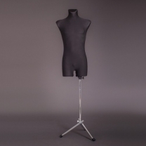 Манекен портновский мужской (44-46) c бедром, нога металл. M-1(мет)
