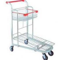 Тележка грузовая покупательская на 300 кг, покрытие цинк/лак KTO-HDT70