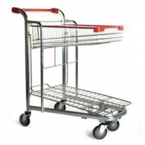 Тележка грузовая покупательская на 300 кг, покрытие цинк+лак KTOHDT30, KTO-HDT30