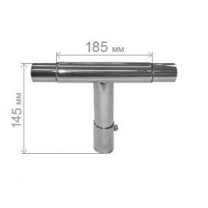 Система ограждений: ограждение от тележек - промежуточная стойка, хром, MD-GD 1202