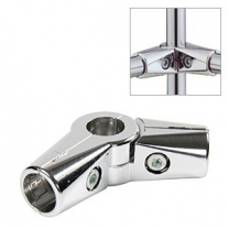 Система ограждений: соединитель перпендикулярных 3-х труб поворотный, хром, MD-U-22