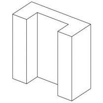 Система ограждений: уплотнитель для решетки, белый, MD-OGT.250.WH