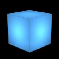 Демонстрационный куб светящийся из тонкого пластика, цвет синий. (без комплекта электрики) MD-M RO C444 IN(синий)
