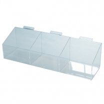OL-677/3-TP Короб из оргстекла(пластиковый) тройной на Торговая панель 