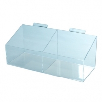Короб из оргстекла(пластика) двойной на Торговая панель  OL-677/2-TP