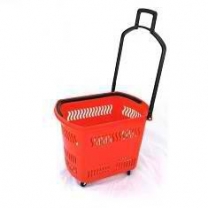 KTO-PBT30 Корзина-тележка на 30 литров, на 4-х колесах пластиковая, ПВХ