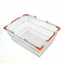 Корзина покупательская металлическая на 22 литра, хром KTO-SB22-CR